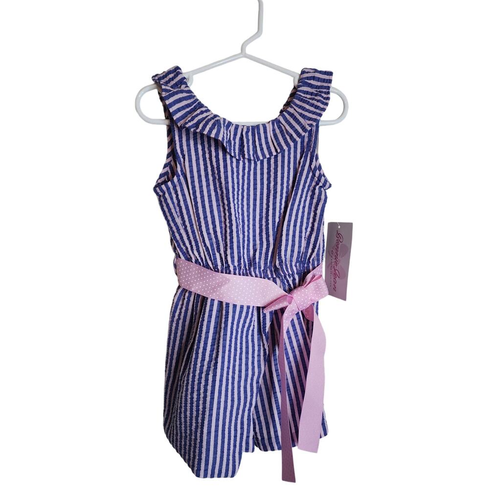 Bonnie Jean Faux Wrap Skort Sleeveless Romper, NWT, 4T